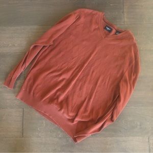 Haggar burnt orange sweater, size L